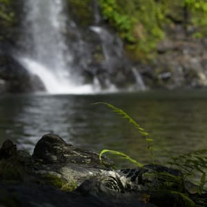 Waterfalls and boats
